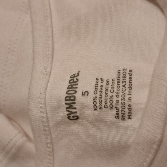 Gymboree girls size 5 white surf design short sleeve shirt - Picture 2 of 3